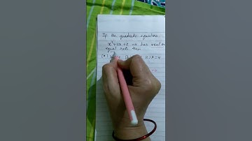 If the quadratic equation x^2+4x+k=0 has  real and equal roots then #studycentre ,#class ,#maths ,