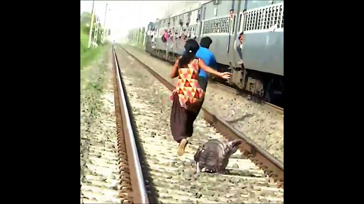 रेलवे पटरी पर महिला ने किया यह हरकते, वीडियो मे देखे | The Train Fact #shorts #trains