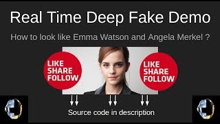 Emma Watson DEEP FAKE real time Deep Learning #10