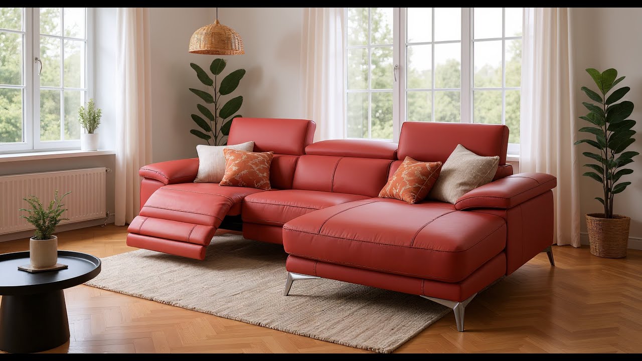 Milano Sofa Kollektion - Moderne Chromfüße mit Stufenloser Kopflehne | Sofanella