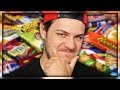 FAT MAN EATS SNACKS FROM AROUND THE WORLD