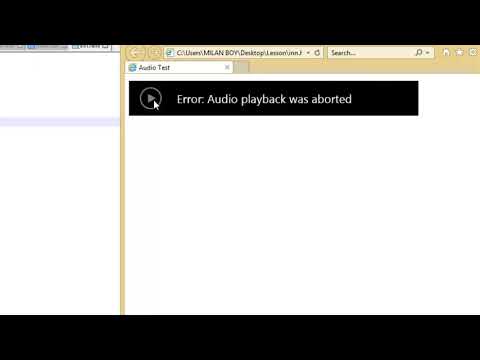 HTML Fundamental Tutorial for Beginners 20 Audio Elements and ...