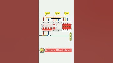 MCB and RCCB or MPC Connection With Using Load #short #t20worldcup