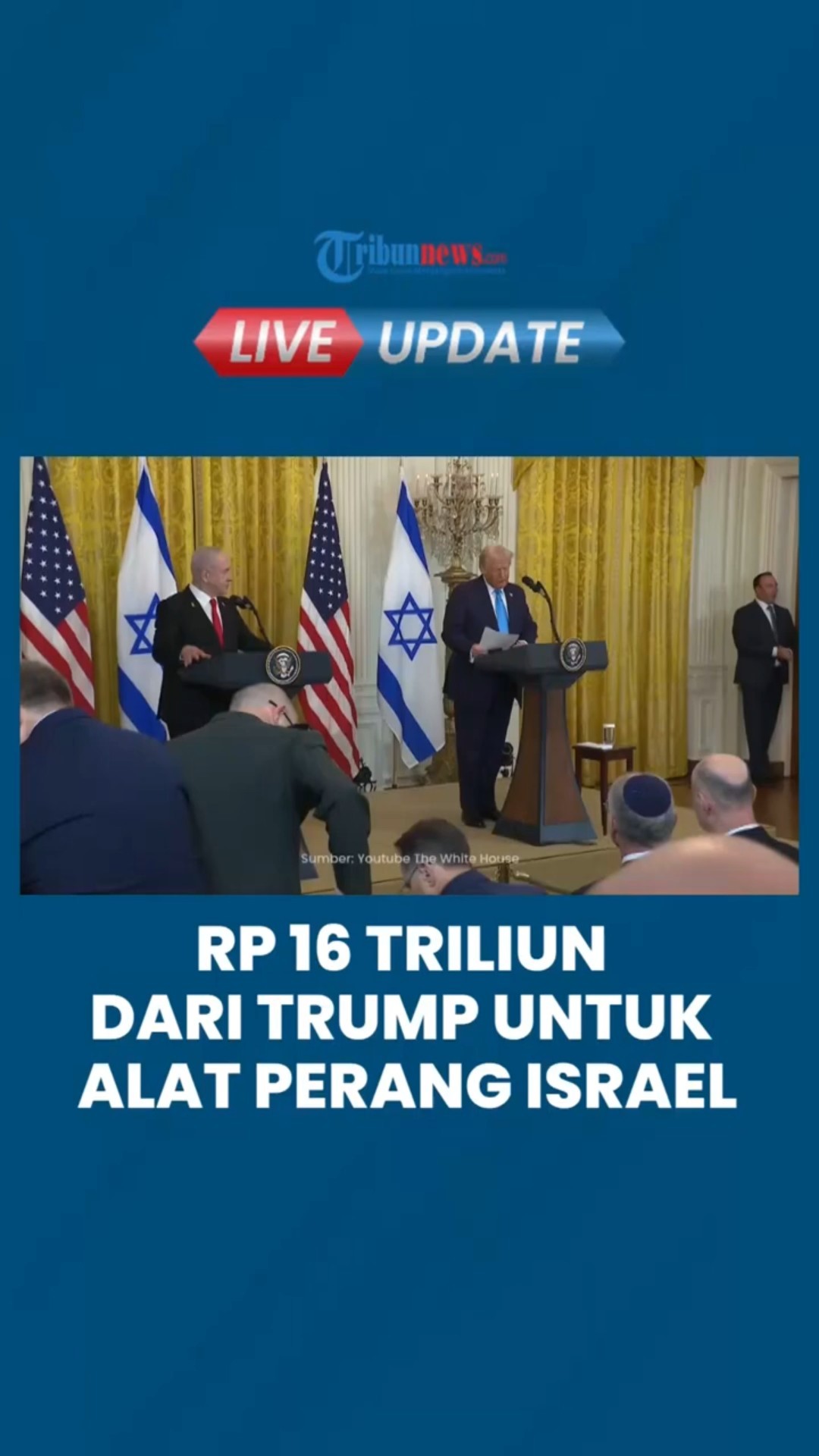 Pakai Uang Pajak Rakyat AS, Trump Menyetujui Dana 1 Miliar Dolar untuk Alat Perang Baru bagi Israel