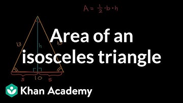 Area of an isosceles triangle
