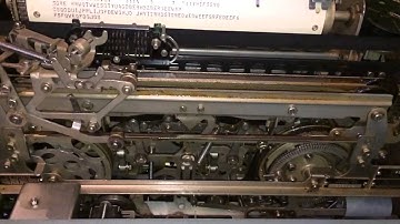 Model 28 ASR Teletype in slow motion