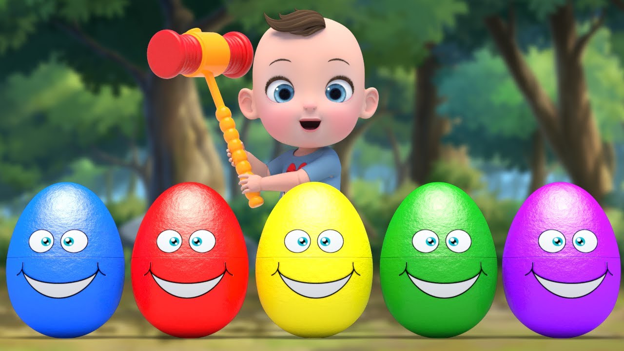 Baby 5 Color Eggs Song  Twinkle Little Star Nursery Rhymes  Baby  Kids Songs