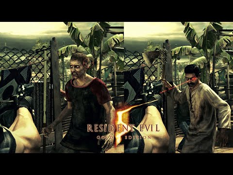 Видео: Лазерный прицел в Resident Evil 5 после обновления!