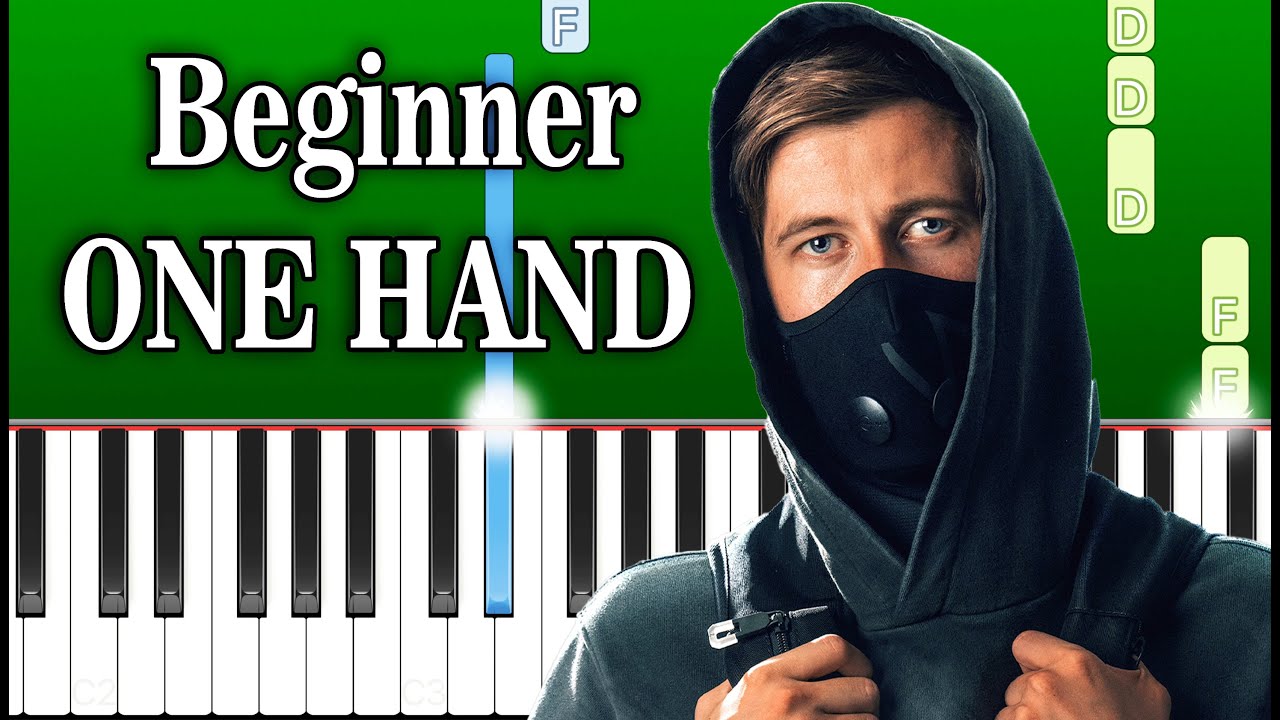 Alan Walker Faded Beginner One Hand Easy Piano Tutorial Youtube Alan Walker Faded Beginner One Hand Easy Piano Tutorial Youtube