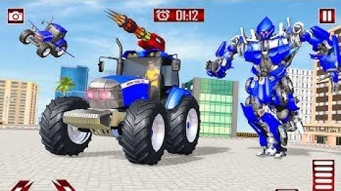 tractor robot transform car war moto robot gameplay MM GAMING