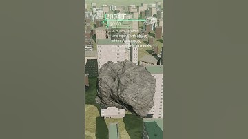 2004 FH asteroid rendered in Blender