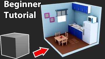 Autodesk Maya 3D / Beginner Tutorial /How to make Kitchen  room modeling 3D step by step #modeling3d
