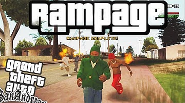 GTA San Andreas Gameplay - Rampage Mod