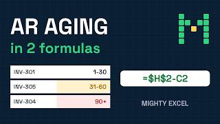 AR Aging Report in Excel: Days Overdue and Aging Buckets