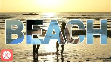 tutorial edit VIDEO INSIDE TEXT TRANSITION in KINEMASTER