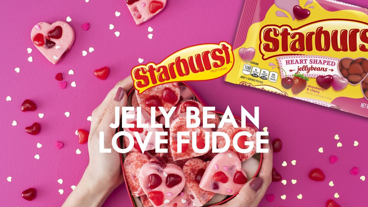 STARBURST Jelly Bean Valentine’s Day Love Fudge YouTube
