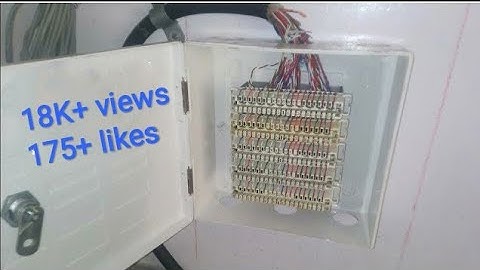 Details of Intercom DP box | Inside the telephone box | 50 pair DP box @jayshreetelecom