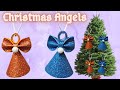 How to make Angel | Pari out of Glitter sheet | ornaments | Christmas Decoration ideas at home