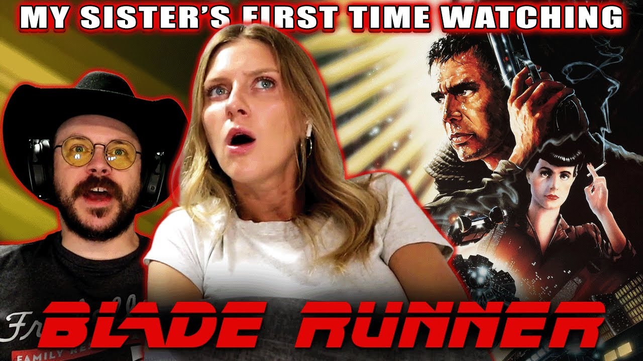 My Sister's First Time Watching Blade Runner (1982) | Movie Reaction | Is Deckard a Replicant?