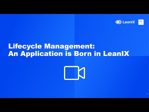 LeanIX EA Connect Days 2019 | Lifecycle Management: An Application is Born in LeanIX | TRUMPF & MHP