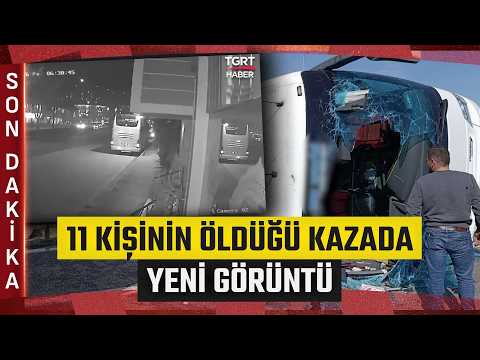 YENİ GÖRÜNTÜ | Kaza Yapan Otobüsün Bursa'da Yolcu Aldığı Görüntüler Ortaya Çıktı - TGRT Haber