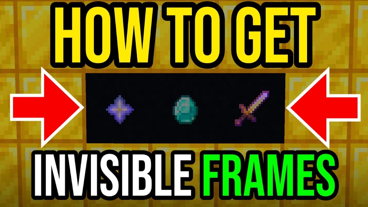 How To Get INVISIBLE Item Frames! | Minecraft Bedrock & Java - YouTube