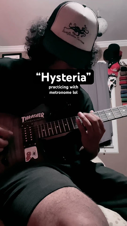 “Hysteria” - Muse… something about this song is so fun to play (standard tuning)