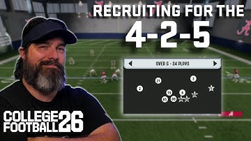 Recruiting for the 4-2-5 Defense in College Football 26
