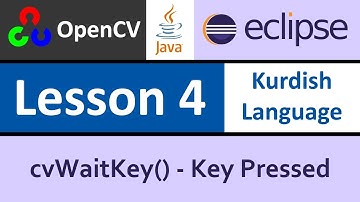 JavaCV 04 - cvWaitKey()   Key Pressed - Kurdish Language