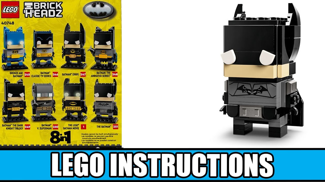 BrickHeadz - Batman 8in1 - DC Super Heroes (The Batman) LEGO instructions