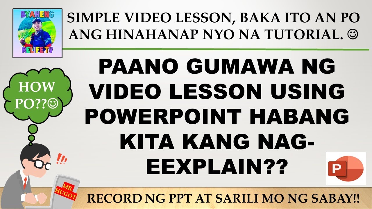 ano ang audio visual presentation tagalog