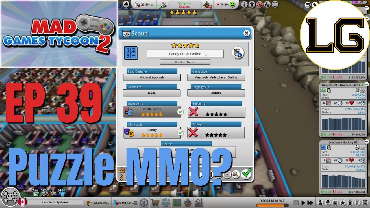 Will An MMO Puzzle Game Work? - Let's Play Mad Games Tycoon 2 S6 E39 -  YouTube