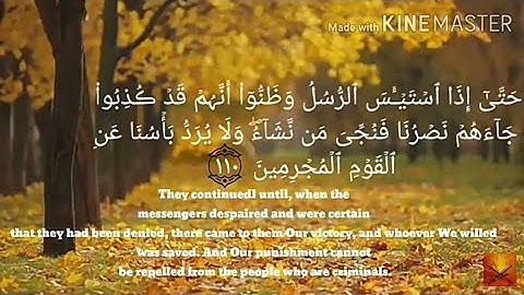 ماتيسر من سورة يوسف القارئ حذيفة خالد