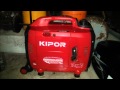 Kipor KGE3000Thc start and load