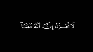 ﴿لا تحزن ان الله معنا ﴾ 🍁كروما شاشة سوداء قرآن كريم 🍁 القارئ عبد الرحمن مسعد  🍁 سورة التوبة