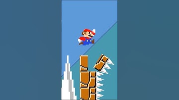 Super Mario Bros. But Everything Mario Touches SPLITS in HALF #mario #shorts
