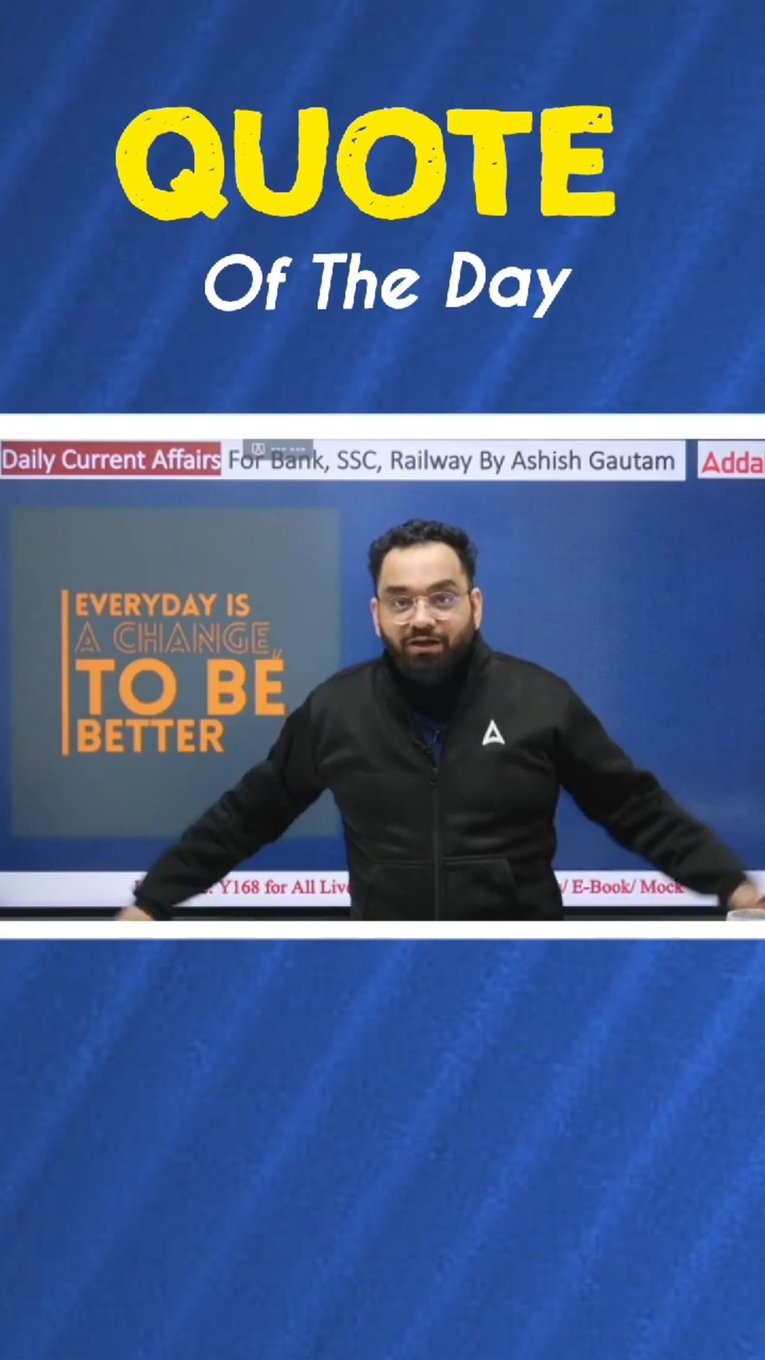 Quote of the Day by Ashish Sir ??