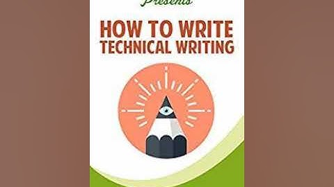 How To Write Technical Writing Ebook/Paperback Book/Audiobook - Chapter 1