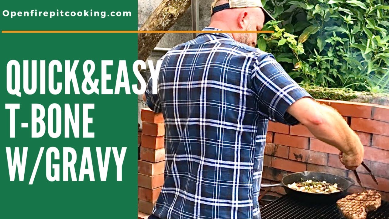 Quick & Easy T-Bone Steak with gravy - YouTube