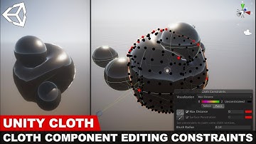 Unity3d Editing a Cloth component and using the High Definition Rendering Pipeline