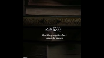 __كتاب أنزلناه إليك مبارك ليدبروا آياته__