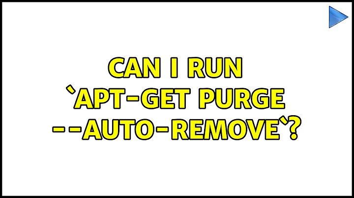 Can I run `apt-get purge --auto-remove`?