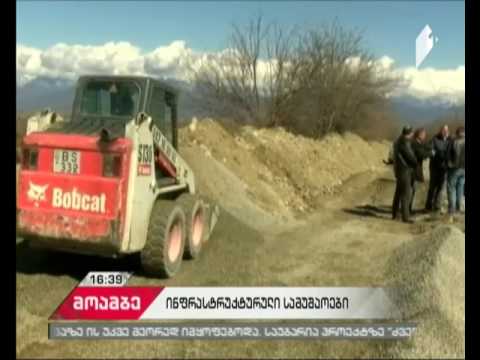 თელავში საკანალიზაციო კოლექტორების რეაბილიტაცია მიმდინარეობს