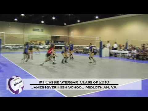 #1 Cassie Stergar Volleyball Highlights with Stats...