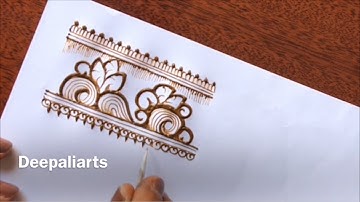 tutorial-21, filler border elements for intricate mehndi design || learn henna border design ||