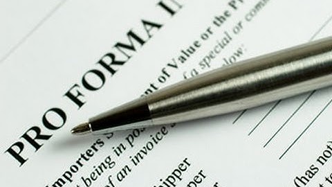 What is Pro Forma Invoice?