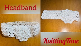 Crochet A Beautiful Headband Very Easy بافت آسان یک هدبند زیبا