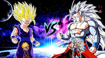 Gohan Teen DBFZ V2 OP (New) VS Xeno Goku V3 OP (all form) in Jump Force Mugen