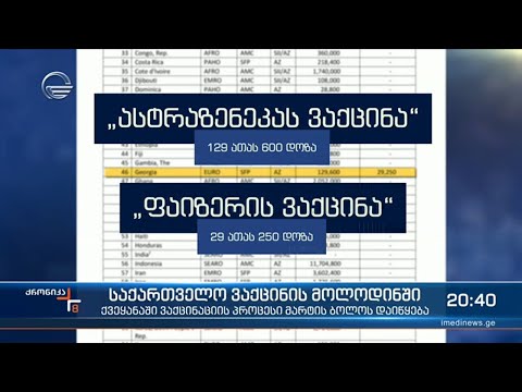 საქართველო ვაქცინის მოლოდინში