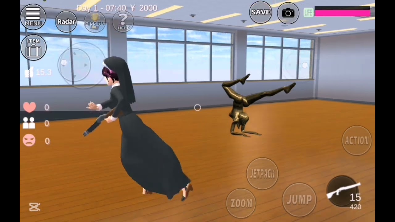 How to play Statue sakura school simulator tutorial ⭐🌟✨⚡